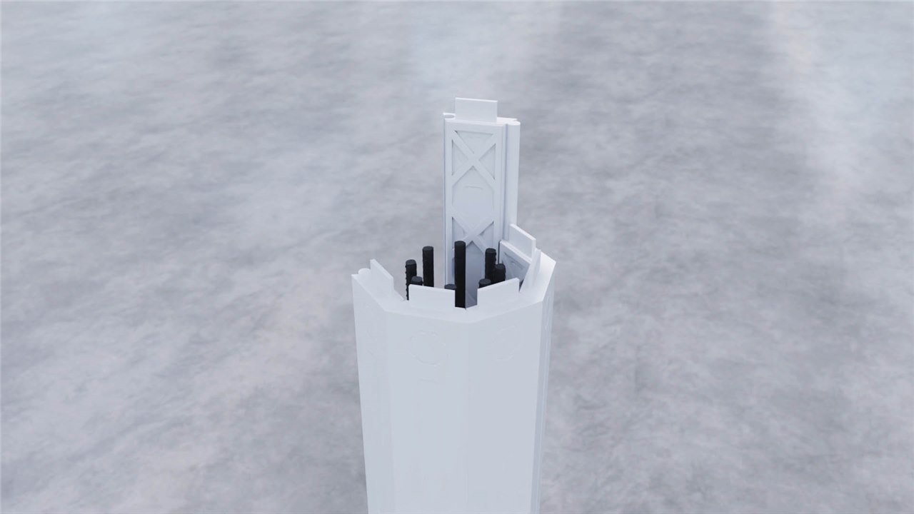 OctaPillar — finished octagonal pillar